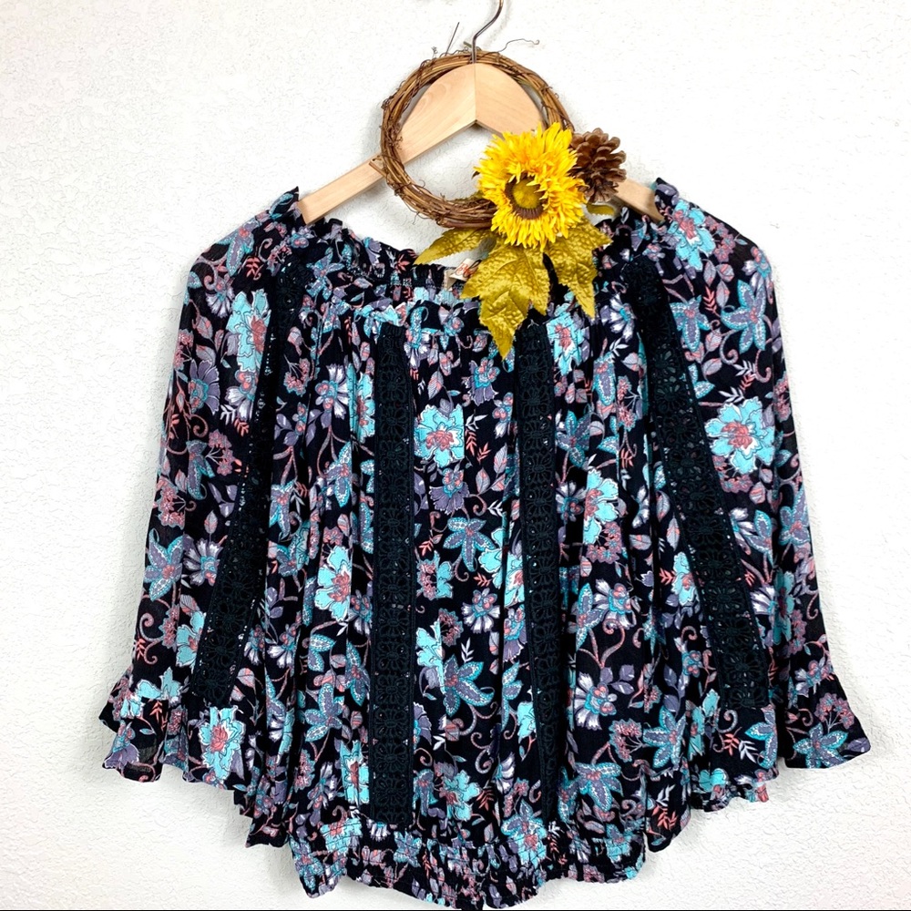 Penelope Project Bell Sleeve Boho Blouse